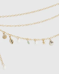 Gold Shell Chain Belt