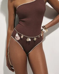 Gold Shell Coin Chain Belt