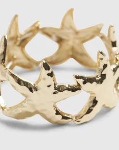 Gold Starfish Stretch Bracelet