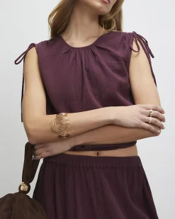 Gold Swirl Arm Cuff