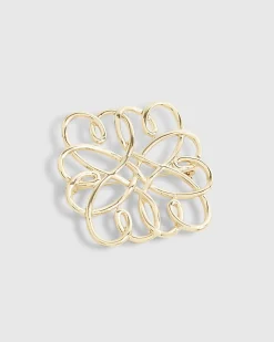 Gold Wire Brooch