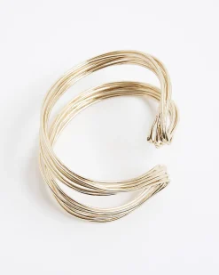Gold Wire Cuff Bracelet