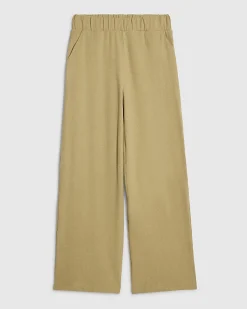 Green Cosy Wide Leg Joggers