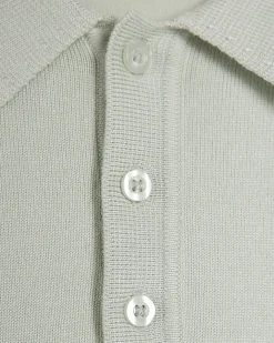 Green Essential Slim Fit Knitted Polo Shirt