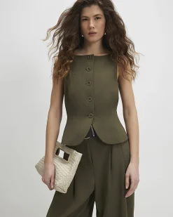 Green Fitted Waistcoat