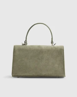 Green Lock Front Tote Bag