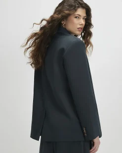 Green Long Sleeve Oversized Blazer