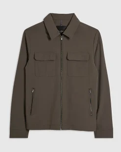 Green Muscle Fit Shacket