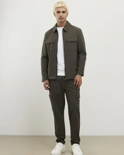 Green Muscle Fit Shacket