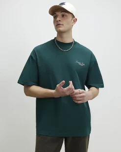 Green Oversized Cotton Hotel Resort T-Shirt