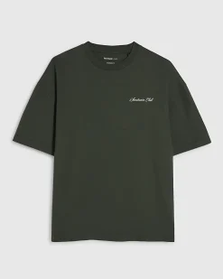Green Oversized Fit Cotton Sanctuaire T-Shirt