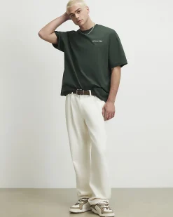 Green Oversized Fit Cotton Sanctuaire T-Shirt