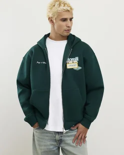Green Oversized Fit Morelli Hoodie
