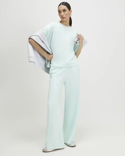 Green Premium Wide Leg Joggers