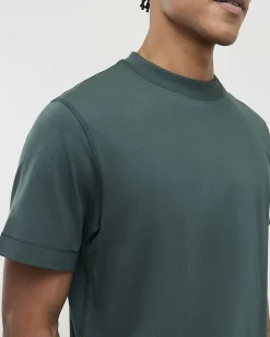 Green Regular Fit Cotton Midweight T-Shirt