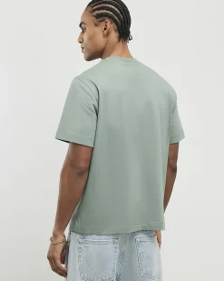 Green Regular Fit Midweight Crew Neck T-Shirt