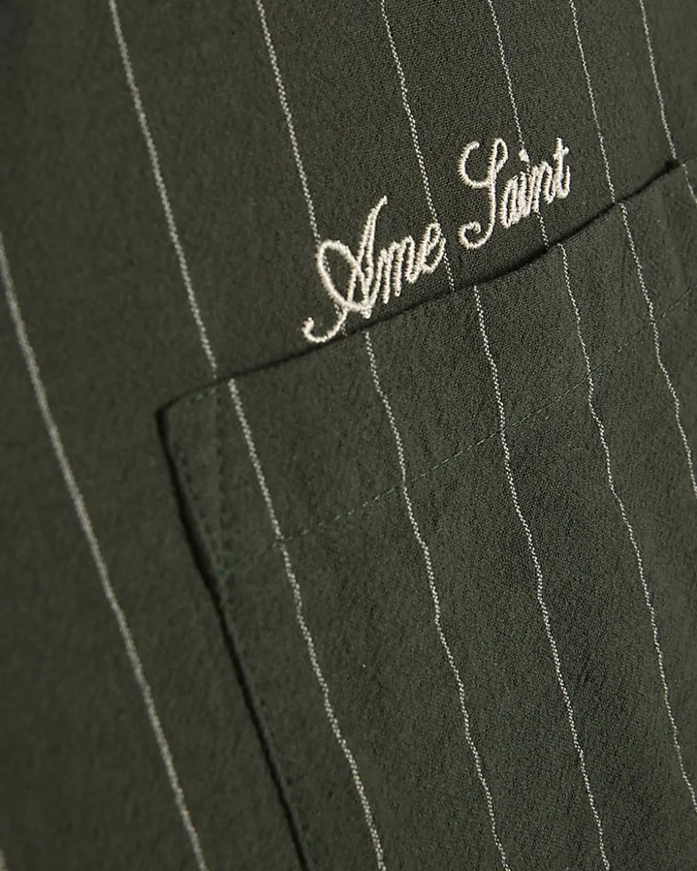 Green Regular Fit Stripe Shirt & Short Set