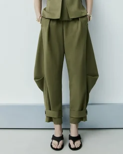 Green RI Studio Cuffed Tailored Trousers