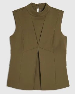 Green RI Studio High Neck Side Tab Top