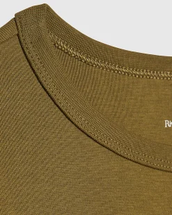 Green Short Sleeve Cotton Fitted Top