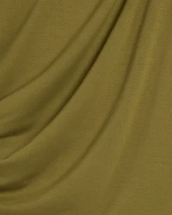 Green Short Sleeve Drape Tunic Top
