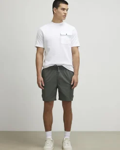Green Skinny Fit Cargo Shorts