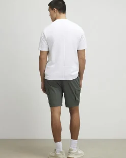 Green Skinny Fit Cargo Shorts
