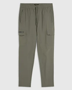 Green Skinny Fit Cargo Trousers