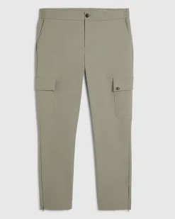 Green Skinny Fit Cargo Trousers
