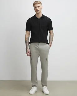 Green Skinny Fit Cargo Trousers