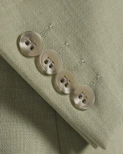 Green Skinny Fit Stretch Suit Jacket