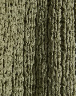 Green Sleeveless Asymmetric Knit Vest Top