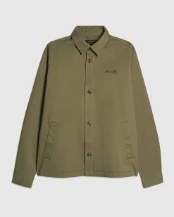 Green Slim Fit Overshirt