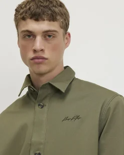 Green Slim Fit Overshirt