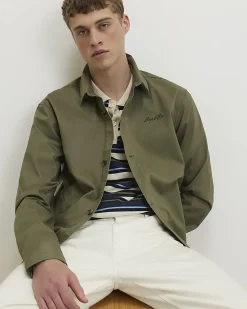 Green Slim Fit Overshirt