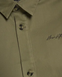 Green Slim Fit Overshirt
