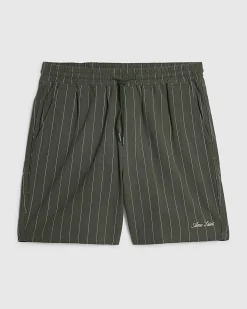 Green Stripe Shorts