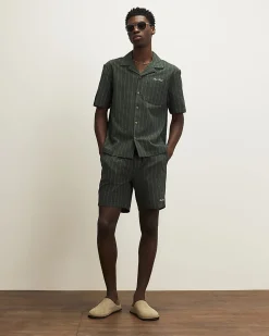Green Stripe Shorts