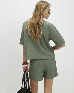 Green T-Shirt and Shorts Set