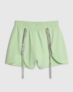 Green Year Zero Embellished Shorts
