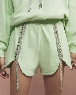 Green Year Zero Embellished Shorts