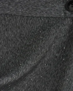 Grey Button Detail Wrap Skort
