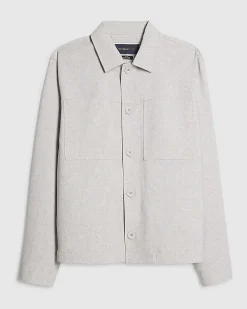 Grey Button Down Shacket