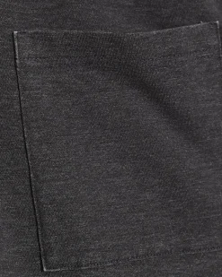 Grey Cotton Blend Burnout Effect T-Shirt
