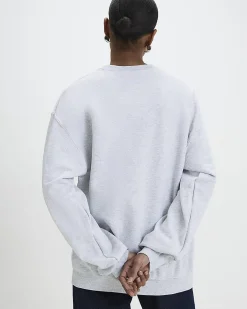 Grey Cotton Blend New York Sweatshirt