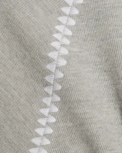 Grey Cotton Cosy Whipstitch T-shirt