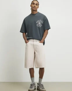 Grey Cotton Saint Antoine Crest T-Shirt