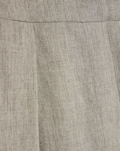 Grey Elasticated Wide Leg Trousers