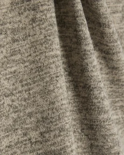 Grey Long Sleeve Tie Top