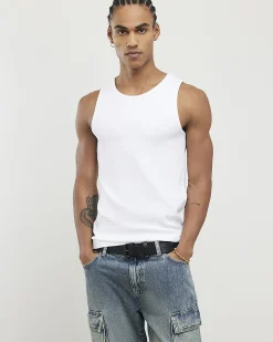 Grey Marl Rib Vest Multipack